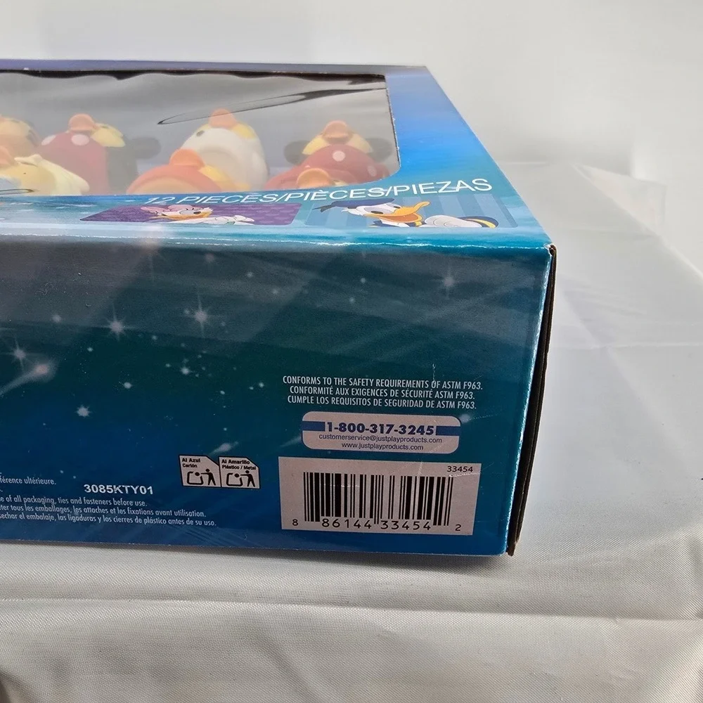 Disney Duckalooz 12 Piece Multipack Rubber‎ Ducks Mickey Minnie Elsa Stitch NEW